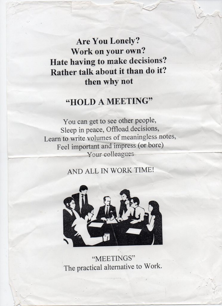 Meetings poster