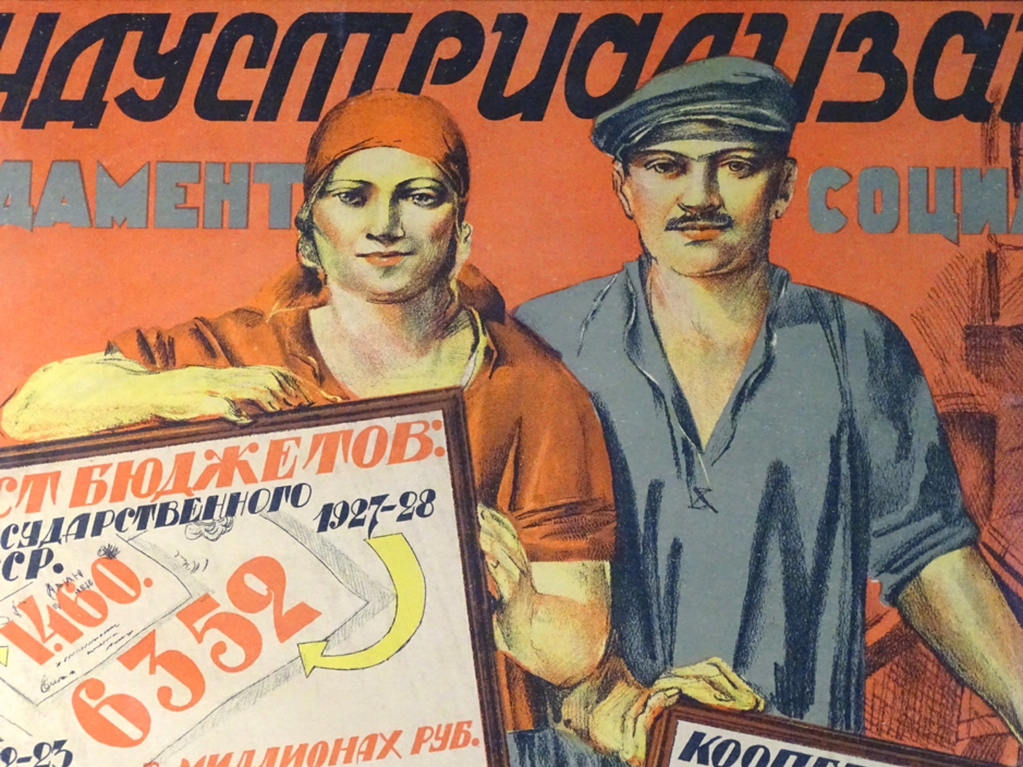 Brand and copywriting manipulation - 1930s Soviet propaganda poster