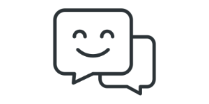 Positive speech bubble icon Positive speech bubble icon